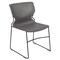 Flash Furniture Gray Plastic Stack Chair, PK5 5-RUT-438-GY-GG - alternate 6